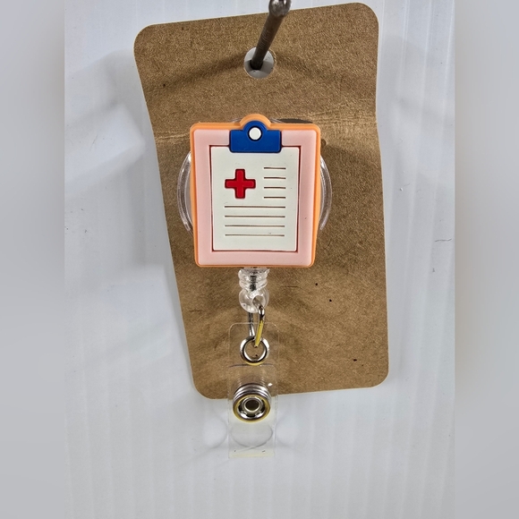 Nurse Medical Chart Badge Reel - Picture 1 of 1